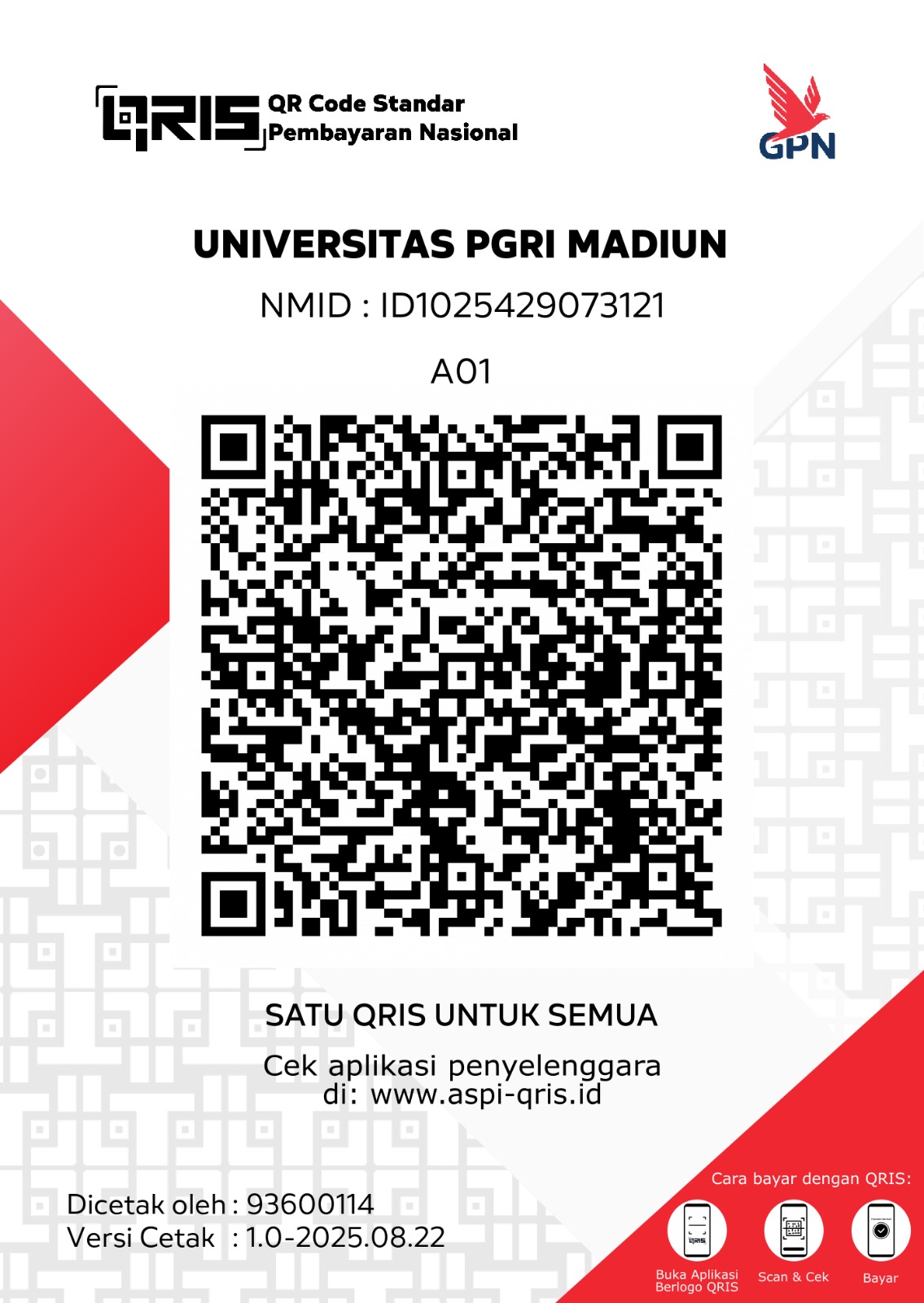 QRIS Pembayaran UKK